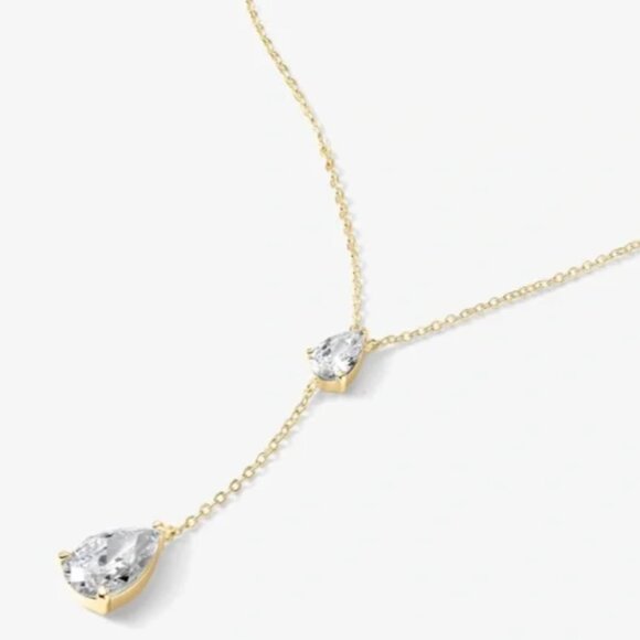 Melinda Maria “I Gotta Have That” Necklace in Gold and White Diamondettes - Picture 2 of 3